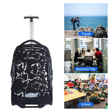 Rolling Laptop Bag for 14 Inch Laptop,19 Inch Roller Bookbag for Girl Boy,Wheeled Computer Bag,Briefcase on Wheels,Trolley School Bag Black,Schoolbag with Wheels