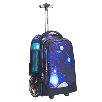 Rolling Laptop Bag for 14 Inch Laptop,Roller Bookbag for Teens,Briefcase on Wheels,Wheeled Bookbag,Galaxy Schoolbag with Wheels