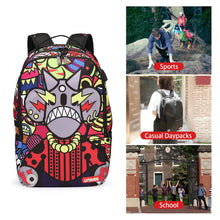 Graffiti Backpack for School,Casual Daypack,Designer Laptop Backpack for 15.6 Inch Laptop,College Backpack with USB Port