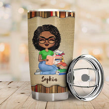 A Girl Who Loves Books Reading - Reading Gift - Personalized Custom Tumbler