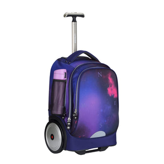 Rolling Laptop Bag for 14 Inch Laptop,19 Inch Roller Bookbag for Girls,Wheeled Computer Bag Women,Briefcase on Wheels,Trolley School Bag,Schoolbag with Wheels Purple