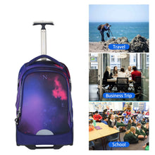 Rolling Laptop Bag for 14 Inch Laptop,19 Inch Roller Bookbag for Girls,Wheeled Computer Bag Women,Briefcase on Wheels,Trolley School Bag,Schoolbag with Wheels Purple