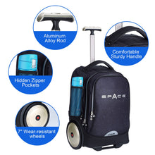 19 Inch Rooler Rolling Laptop Bag for 14 Inch Laptop,19 Inch Roller Bookbag for Girl ...
