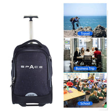 Rolling Laptop Bag for 14 Inch Laptop,19 Inch Roller Bookbag for Girl Boy,Wheeled Computer Bag,Briefcase on Wheels,Trolley School Bag Space,Schoolbag with Wheels