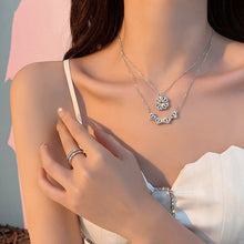 Four Leaf Clover Necklace Dainty Magnetic Heart Necklace for Her - Gift For Lover - Gift For Her