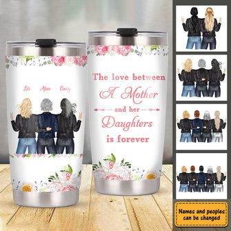 Mother And Daughter Linked Together - Personalized Custom Tumbler Mother's Day Gift