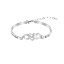 Christmas Gift Infinite love bracelet for Mom-Crystal inlaid-Real stock Silvery / Sterling silver Bracelet For Woman GG