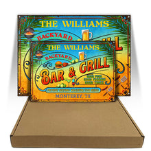 Personalized Grilling Summer Good Food Good Friends Customized Classic Metal Signs-CUSTOMOMO